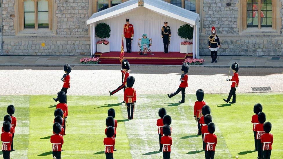 Welsh Guards based at Windsor Castle