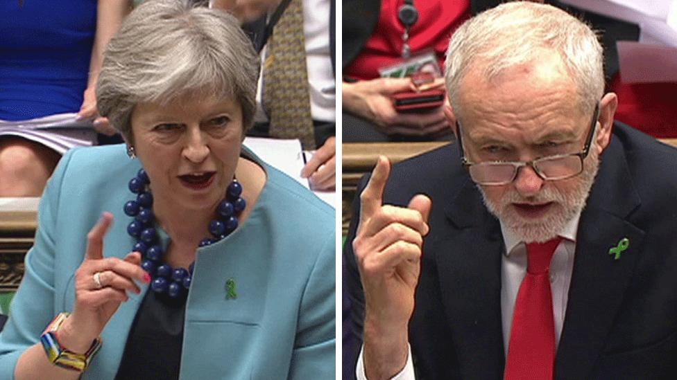 Theresa May and Jeremy Corbyn