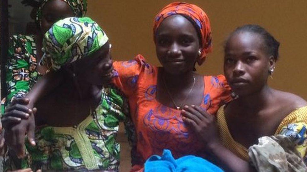 The 21 Chibok girls released by the militant group Boko Haram have returned home for Christmas