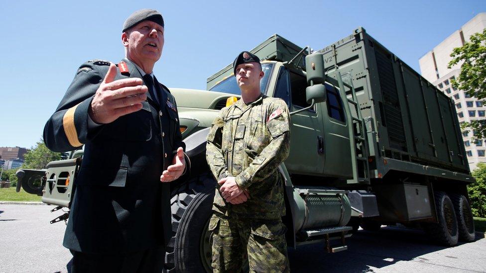 Chief of the Defence Staff General Jonathan Vance speaks following the announcement of Canada's new defence policy