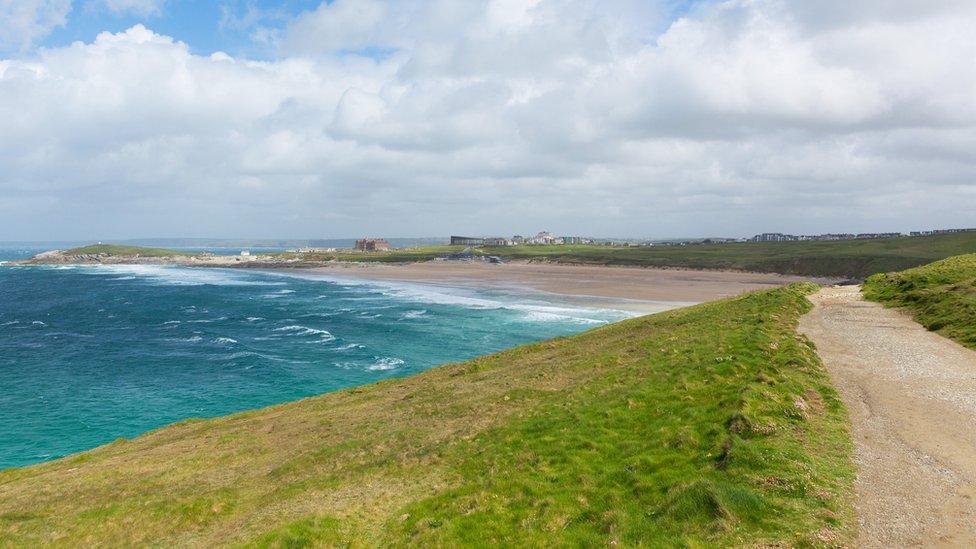 South Fistral beach in Newquay