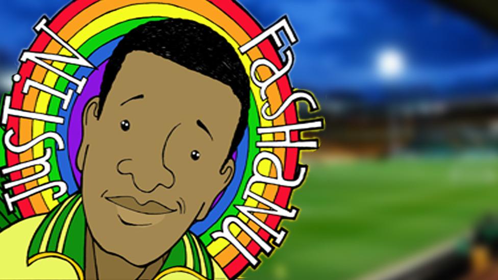 Cartoon tribute to Justin Fashanu