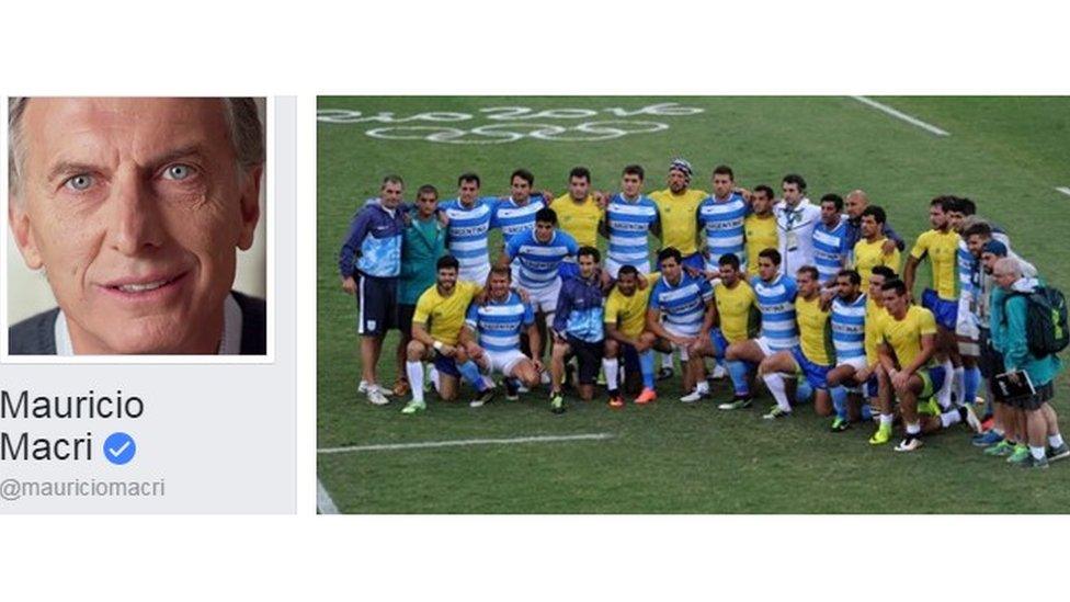 Macri facebook page grab