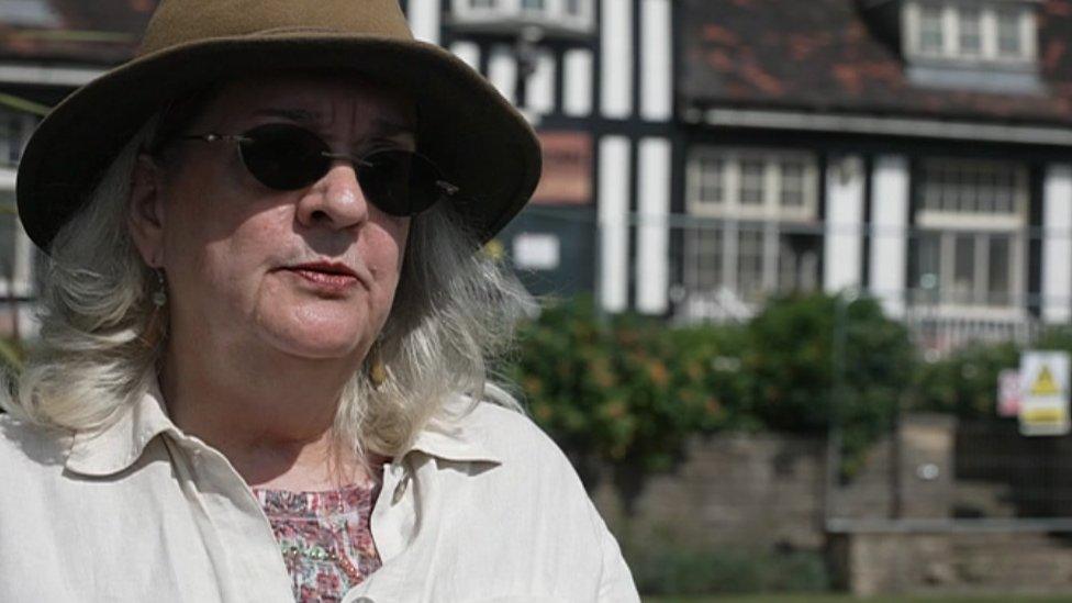 Image of Caroline Dewar in front of the café building