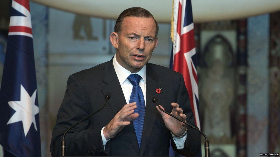 Australian PM Tony Abbott