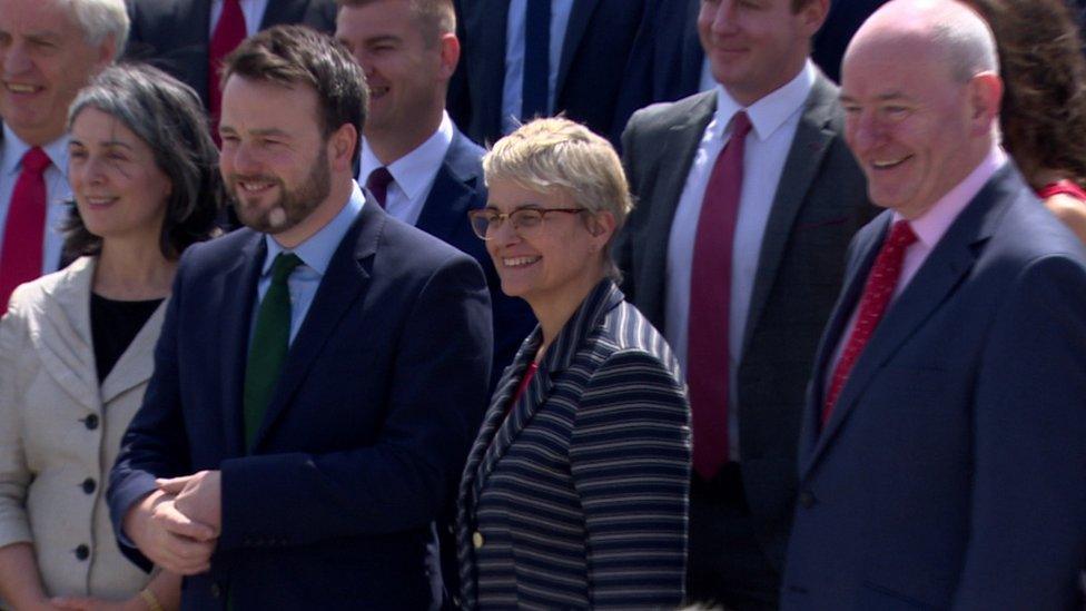 Margaret Ritchie with fellow SDLP election candidates