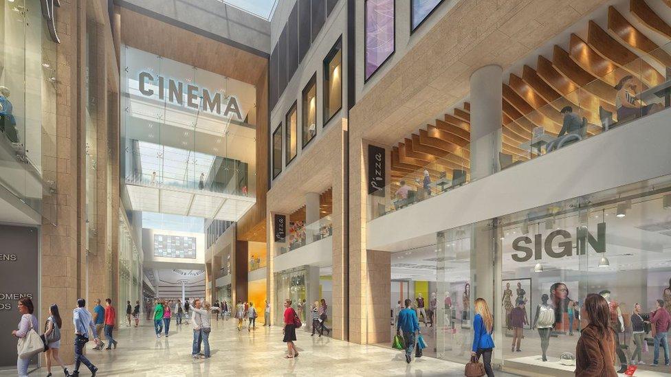 Artist's impression of cinema in Queensgate