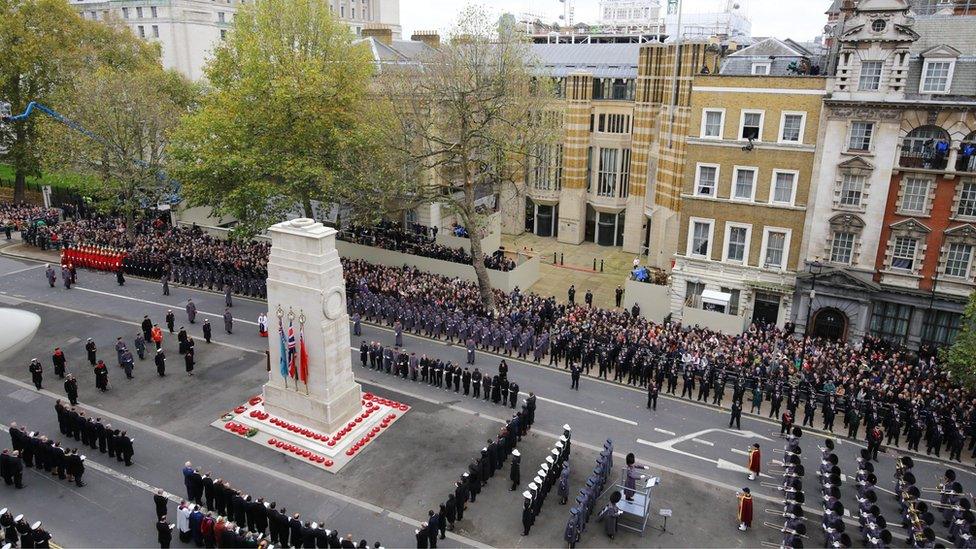 Crowds at the Cenotaph