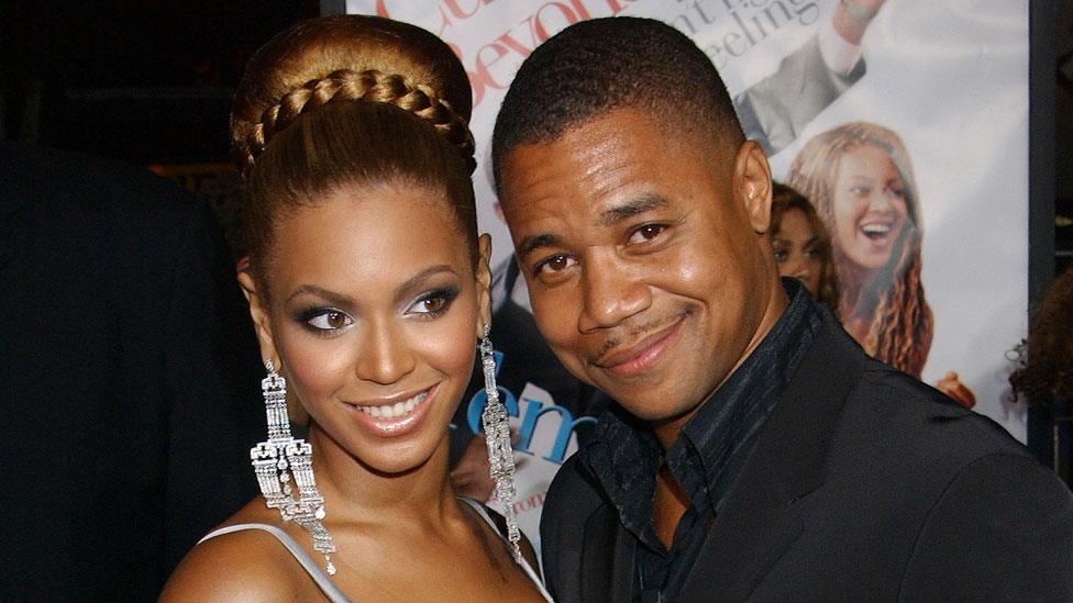 Beyonce with Cuba Gooding Jr