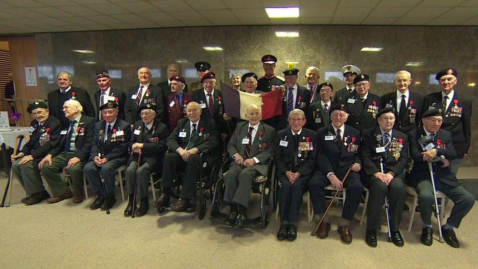 The veterans who received the Legion d'honneur