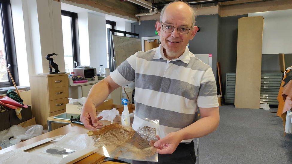 Graham Lampard, assistant curator at the Museum of Leathercraft