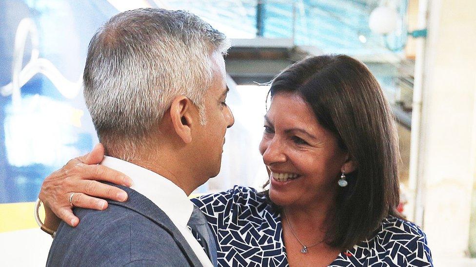 Sadiq Khan and Anne Hildalgo