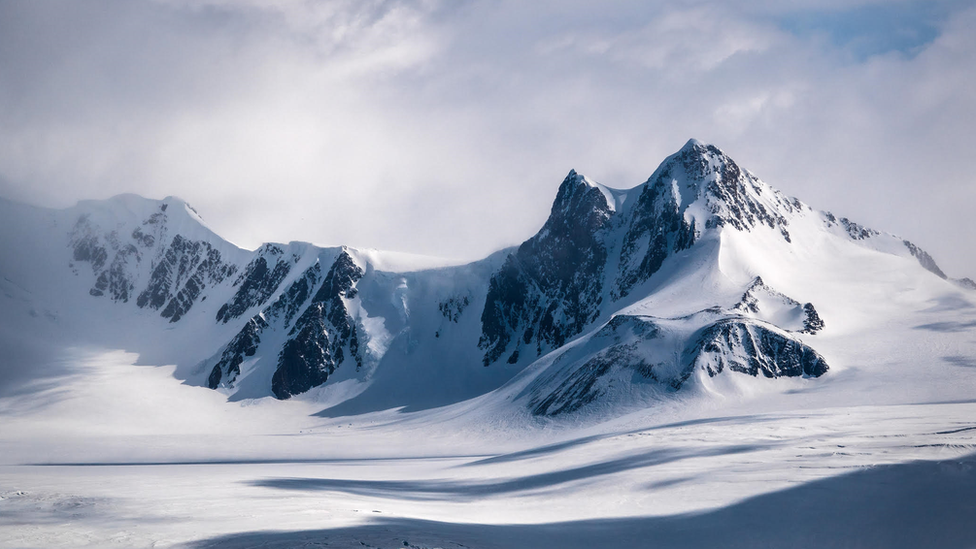 Mountains in the antarctic