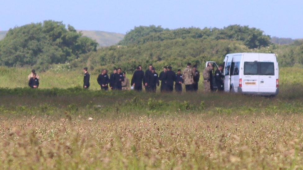 Police at Castlemartin