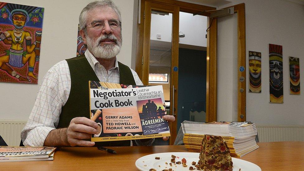 Gerry Adams launching his cookbook