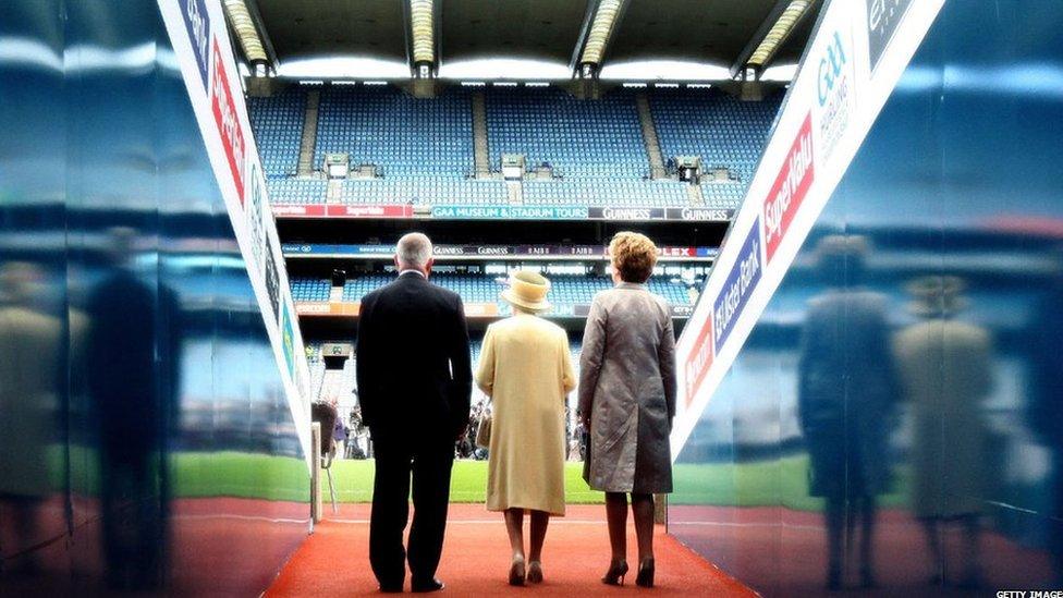 The Queen visits Croke Park in Dublin