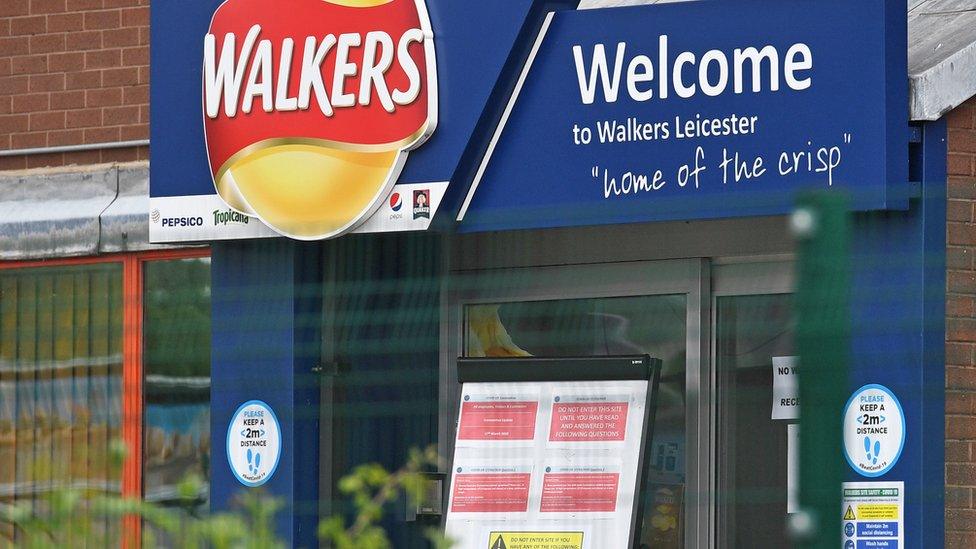 Walkers factory Leicester