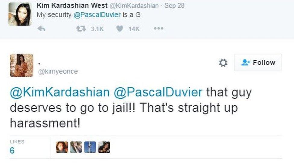 Kim Kardashian West twitter