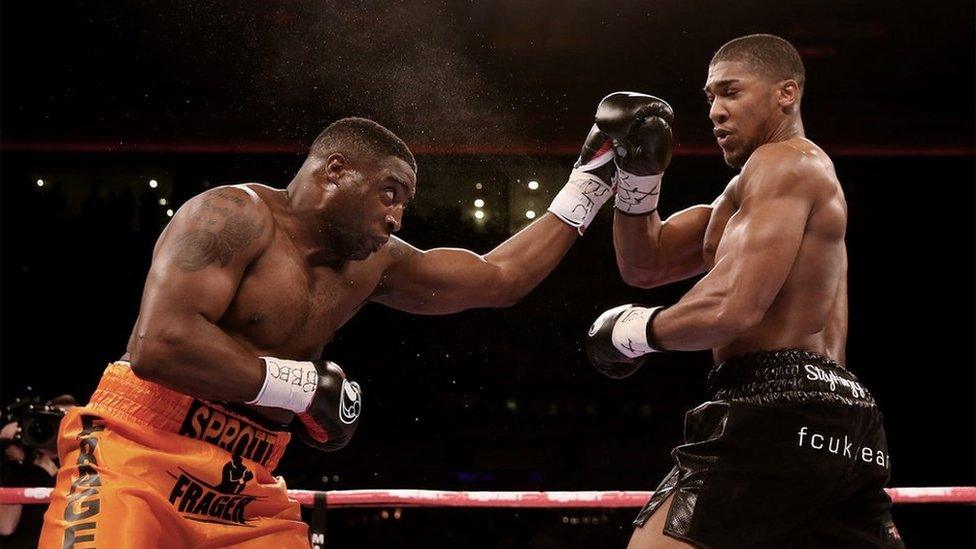 Michael Sprott taking on Anthony Joshua