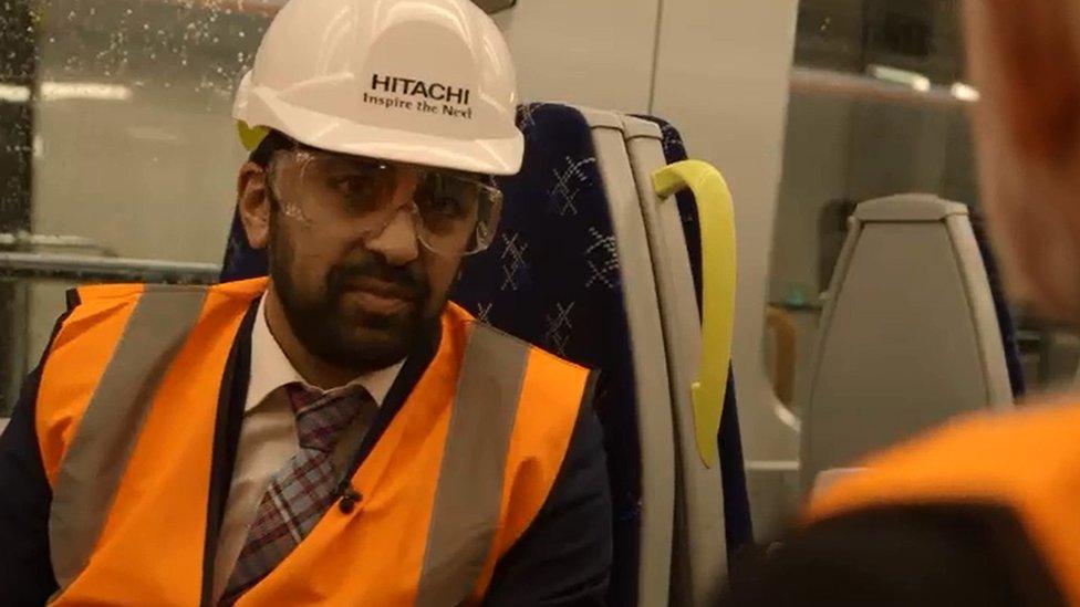 Transport Minister Humza Yousaf says there has been a huge investment in Scotland's railways