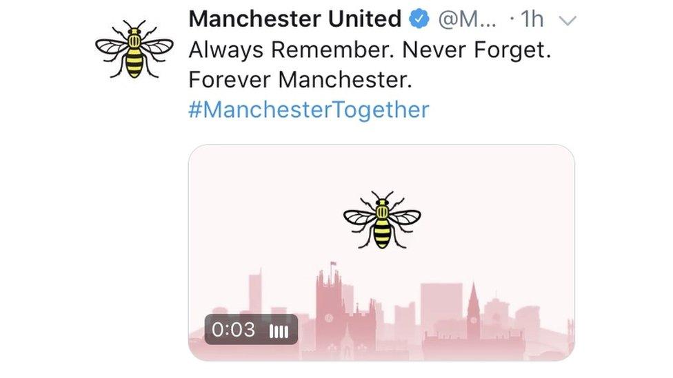 Manchester United tweet