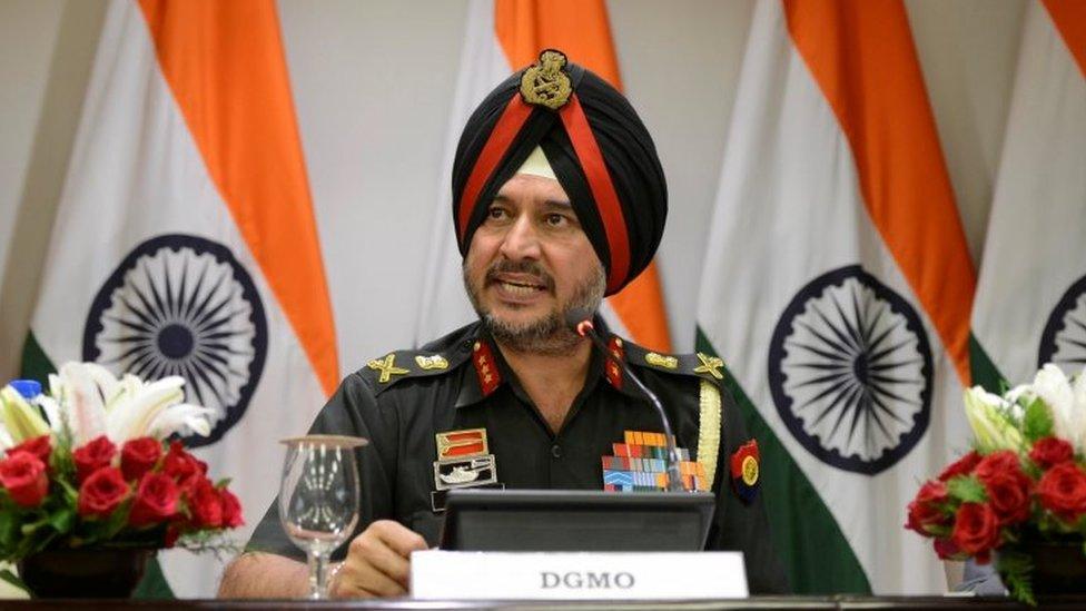 Indian army"s director general of military operations Lt General Ranbir Singh speaks during a media briefing in New Delhi, India, September 29, 2016.