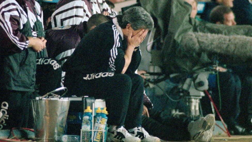 Kevin Keegan at Leeds in 1996