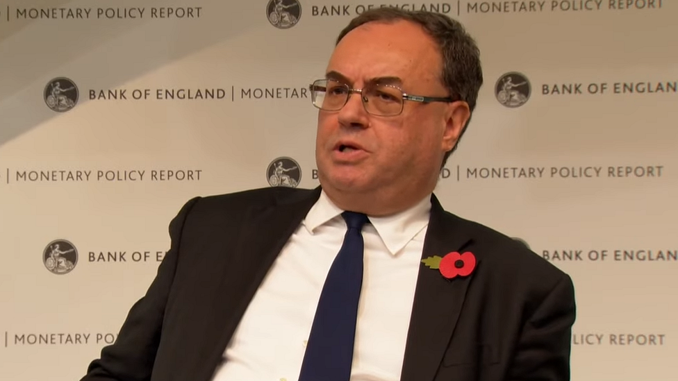 Bank of England Governor Andrew Bailey