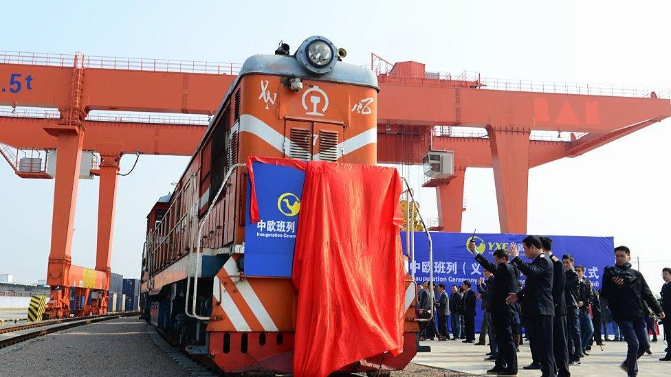 China freight train bound for Madrid