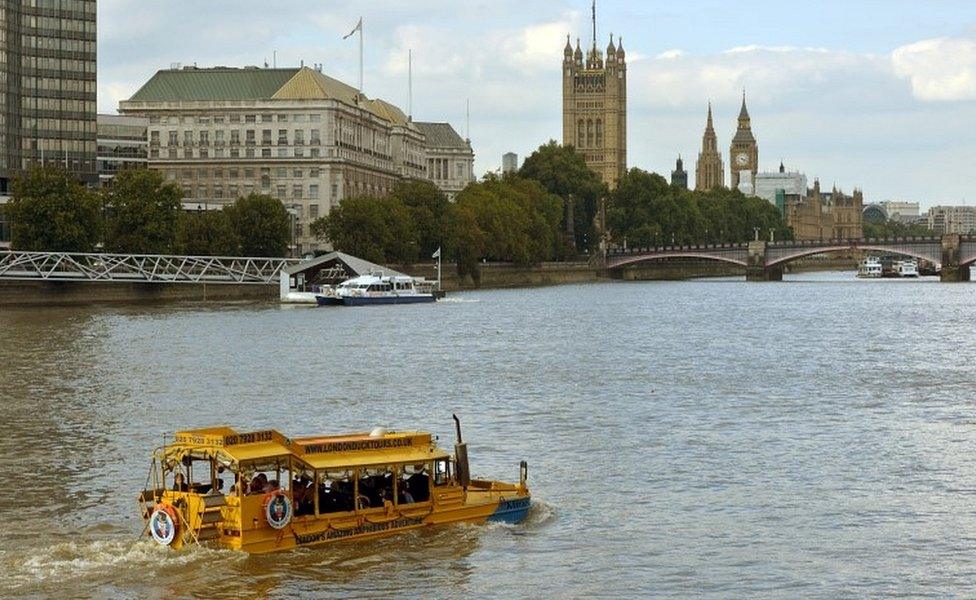 London Duck Tour vehicle