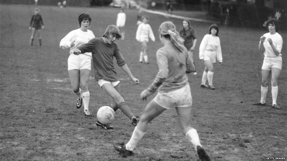 Girls playing in 1970