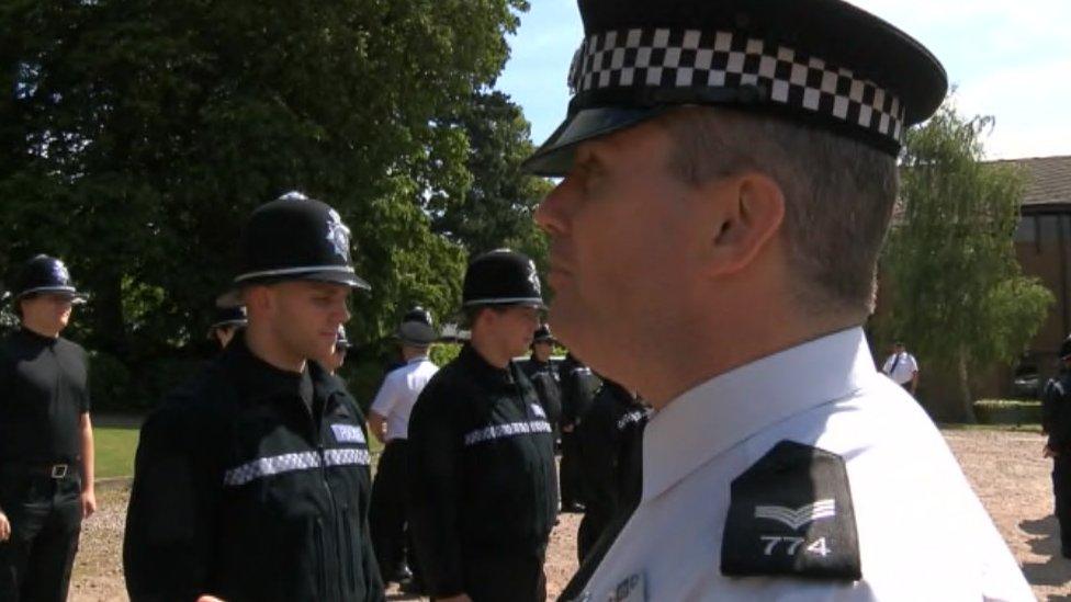 Special constables in training