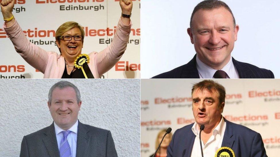 Joanna Cherry, Drew Hendry, Ian Blackford and Tommy Sheppard