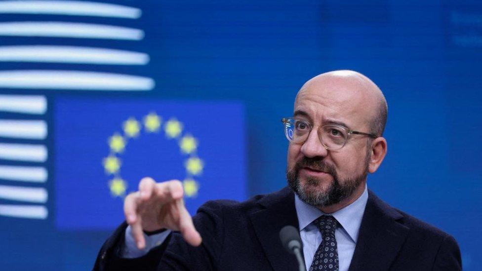 Charles Michel chaired the meeting on Ukraine's EU membership bid