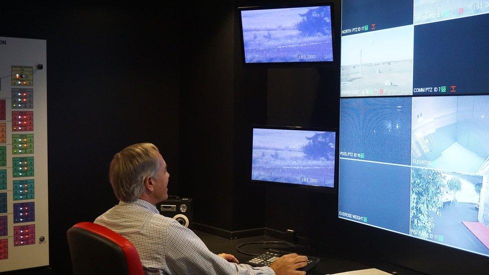 bunker control panel room