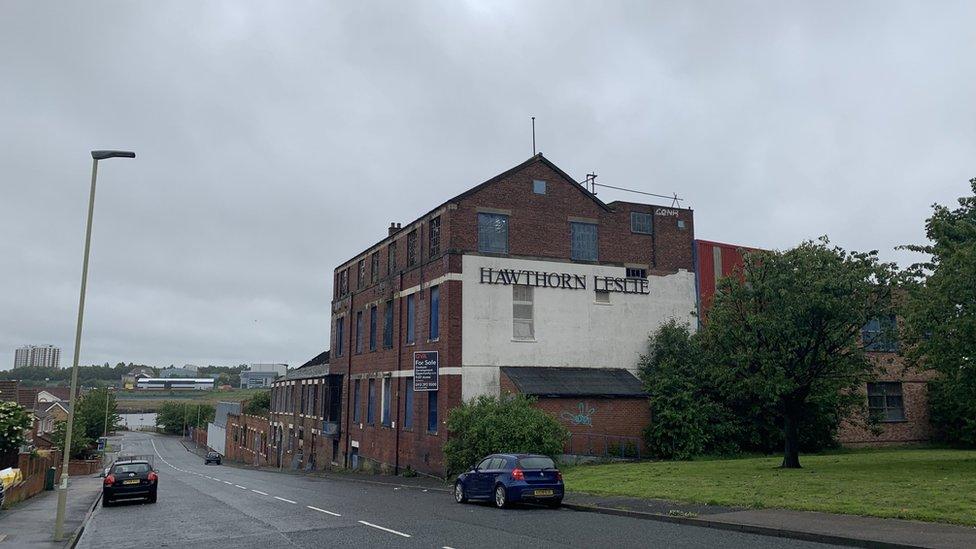 The remaining Hawthorn Leslie buildings