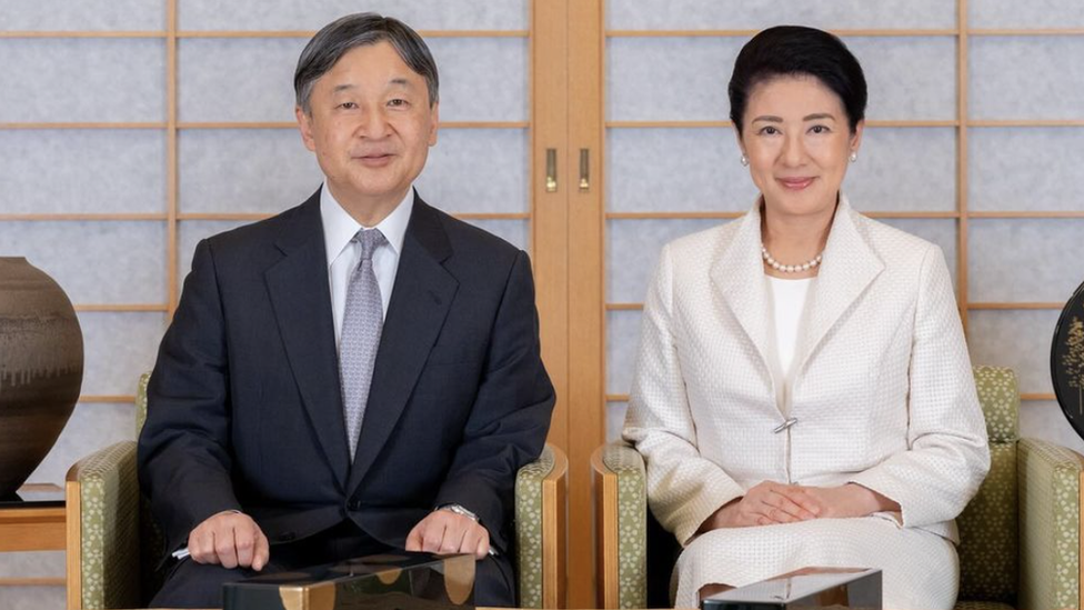 Japan's Emperor Naruhito and Empress Masako