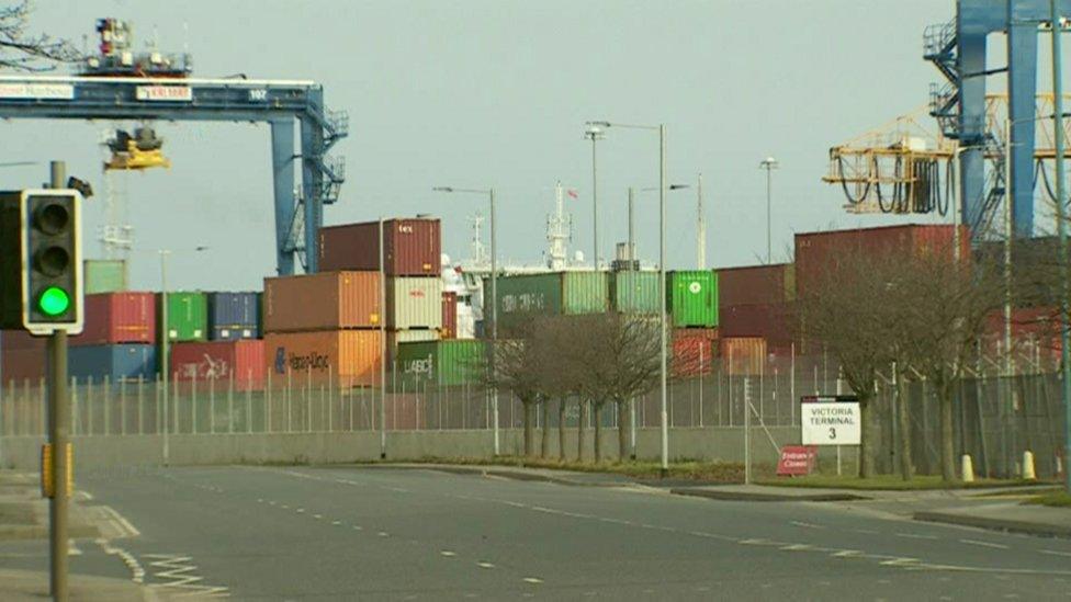 Shipping containers in Belfast