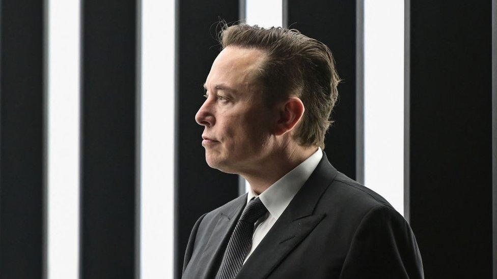 Elon Musk at a Tesla event in Berlin in March 2022