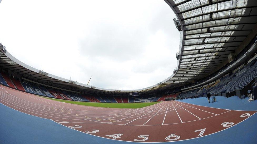 running track at Hampden