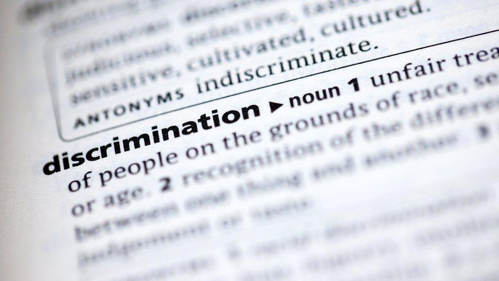 dictionary definition of word Discrimination