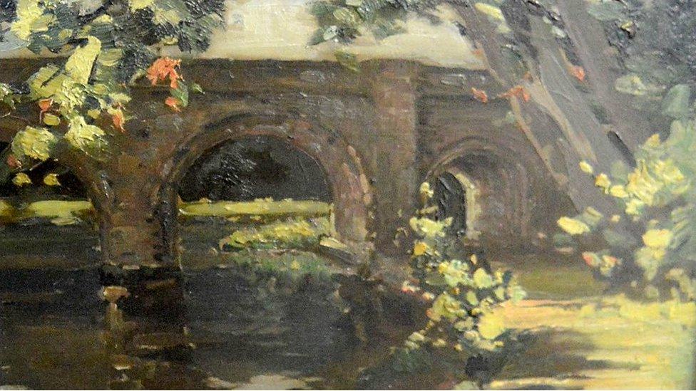 Newsham Bridge painting