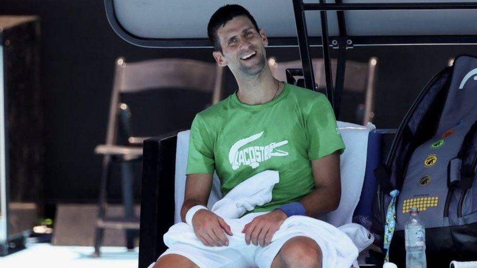 Novak Djokovic in Melbourne