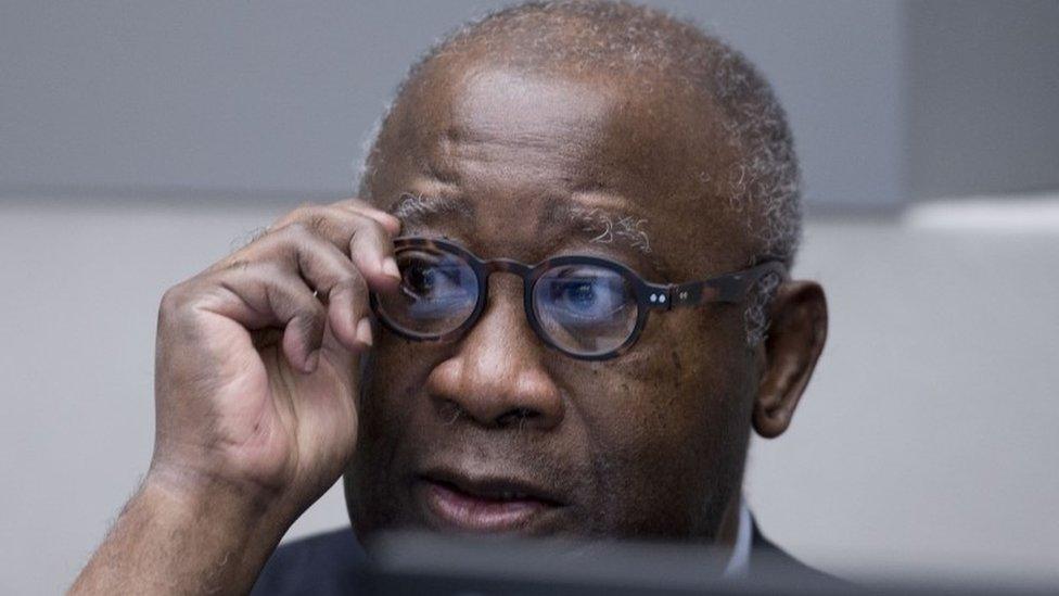 Laurent Gbagbo awaits the start of his trial at the International Criminal Court in The Hague, 28 Jan