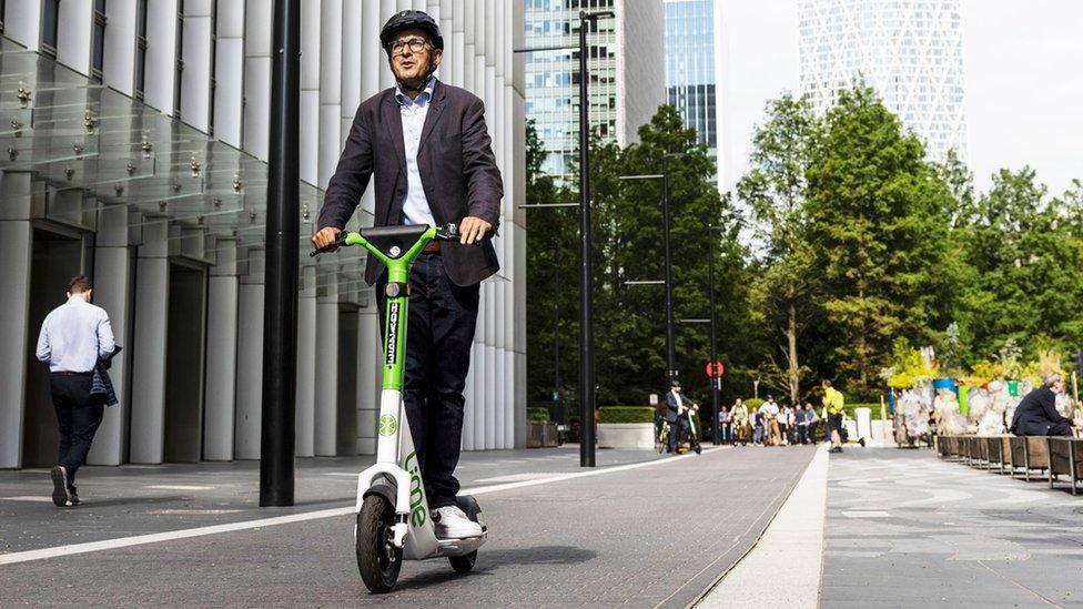 E-scooter trial in London, June 2021