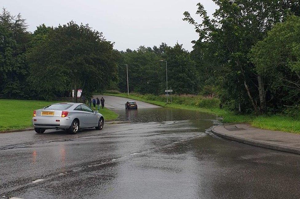 flash flooding in Aberdeen