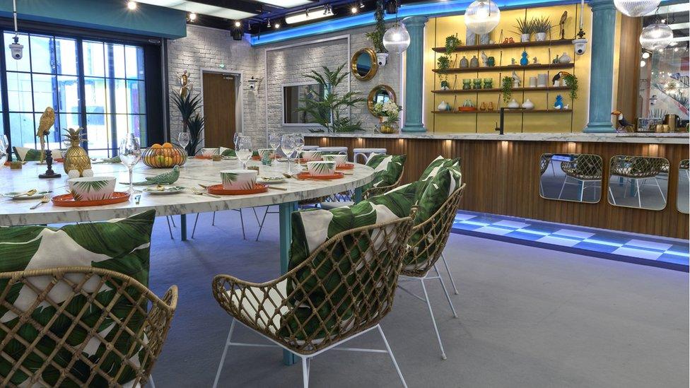 The kitchen in the Celebrity Big Brother 2018 house