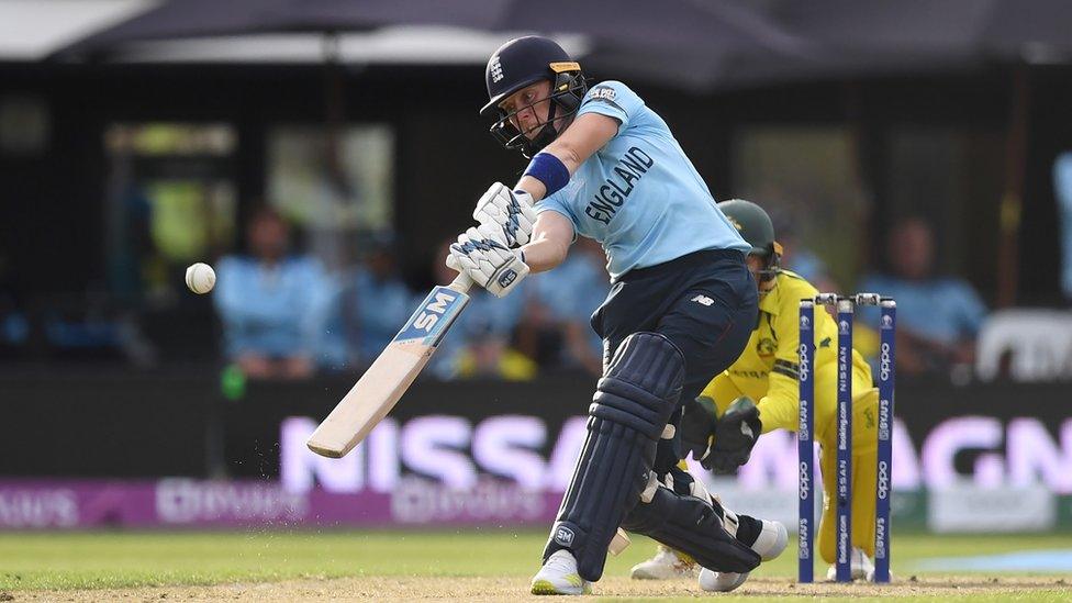 Heather Knight of England during the ICC Women's Cricket World Cup