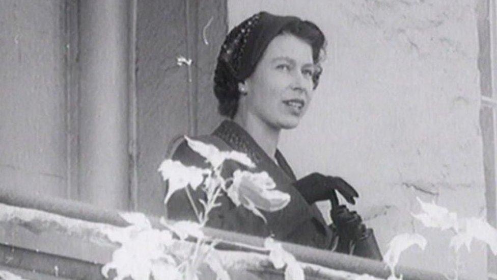 The Queen in Doncaster in the 1950s