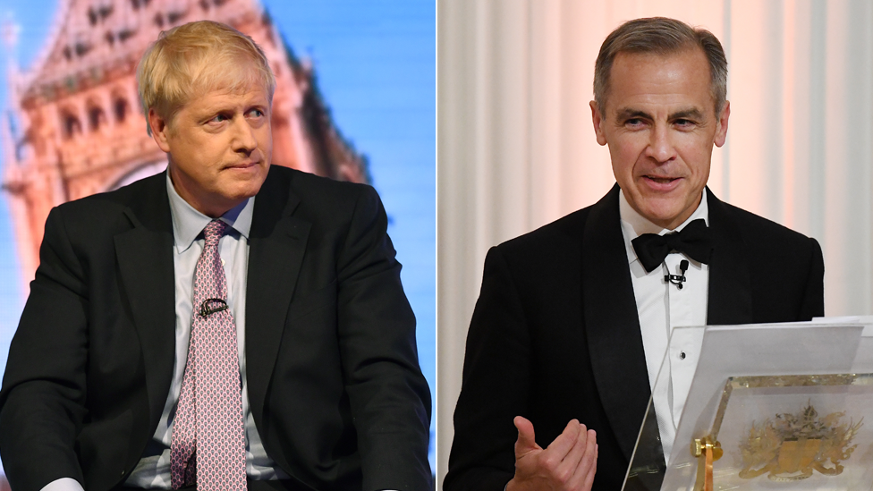 Boris Johnson and Mark Carney